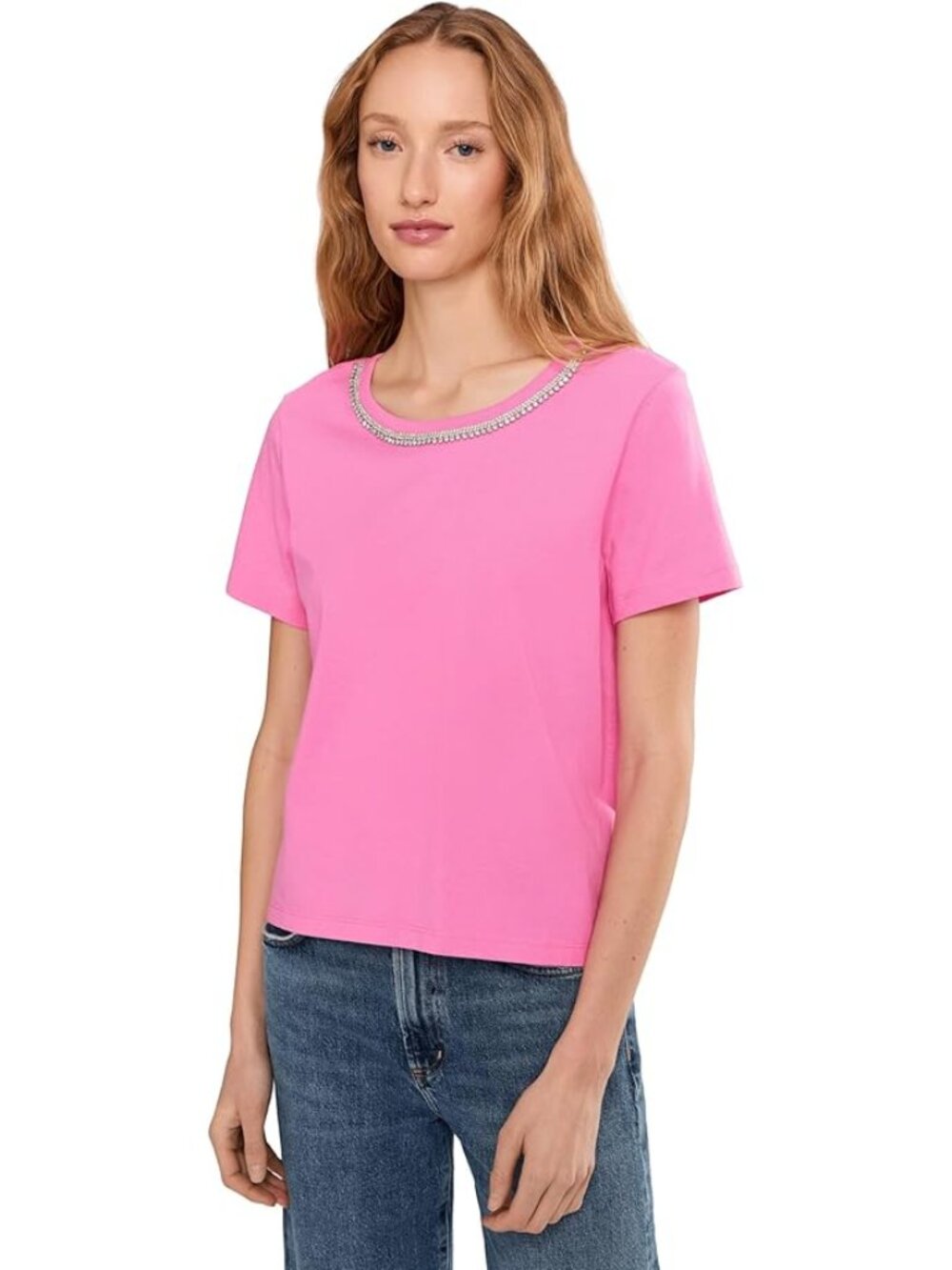 NWT Lilly Pulitzer Clairemont Rhinestone Top Confetti Pink XS